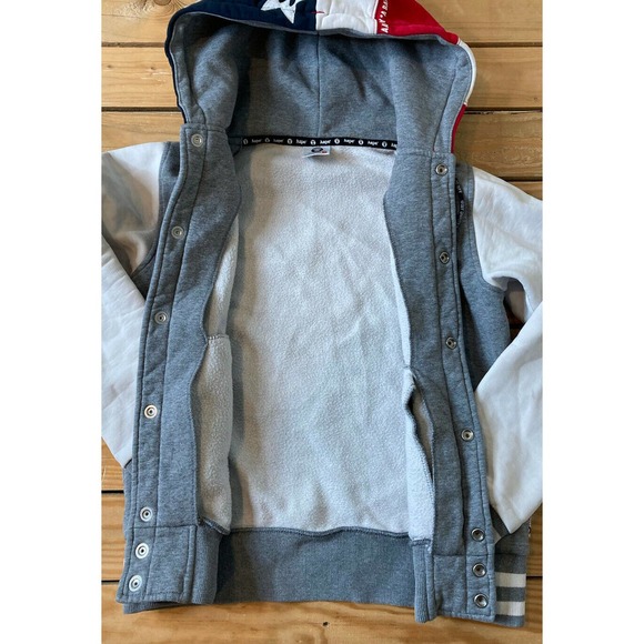 AAPE Men's Snap Up Hooded Varsity Jacket Small - Picture 3 of 10